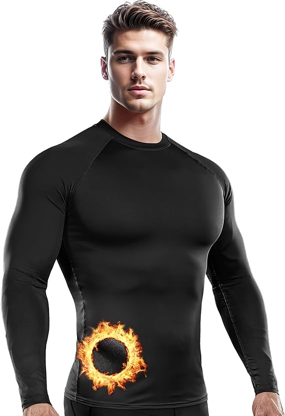  Dreneco Men's Long Sleeve Compression Shirts, Athletic Base  Layer Top, Running T-Shirt Functional Shirt Black : Clothing, Shoes &  Jewelry