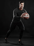 Outstanding Dry Fit Compression Long Shirts Black 1P - DRSKINSPORTS
