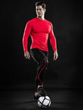 Outstanding Dry Fit Compression Long Shirts Red 1P - DRSKINSPORTS