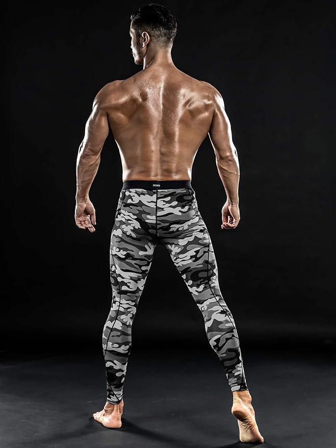 Powergear Dry Fit Compression Pants CamoGray 1P - DRSKINSPORTS