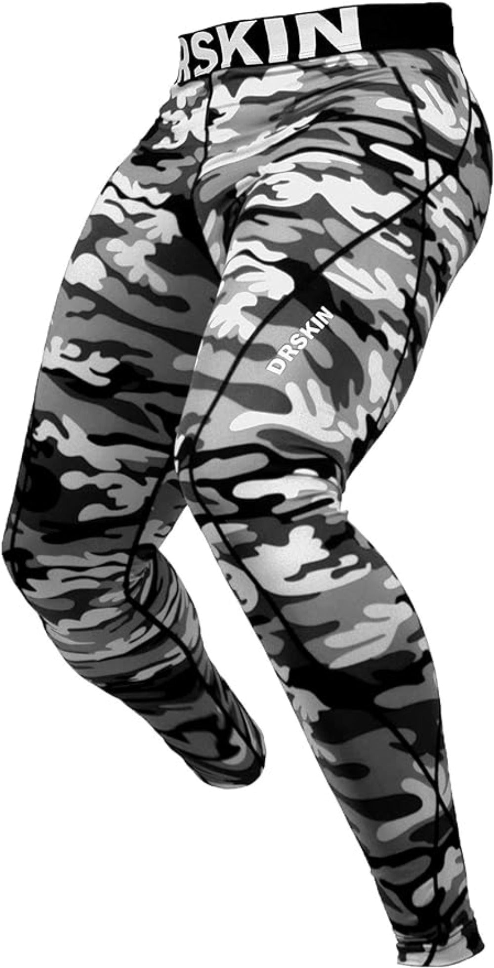 Powergear Dry Fit Compression Pants CamoGray 1P