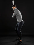 Turtleneck Compression Shirts Gray - DRSKINSPORTS